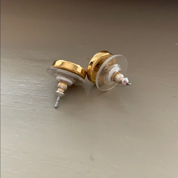 Kate Spade Black Spot The Spade Stud Earrings - Picture 3 of 3